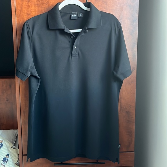 Boss by Hugo Boss / Polo style shirt / Pima cotton / Black / XL - Regular fit - Picture 3 of 10